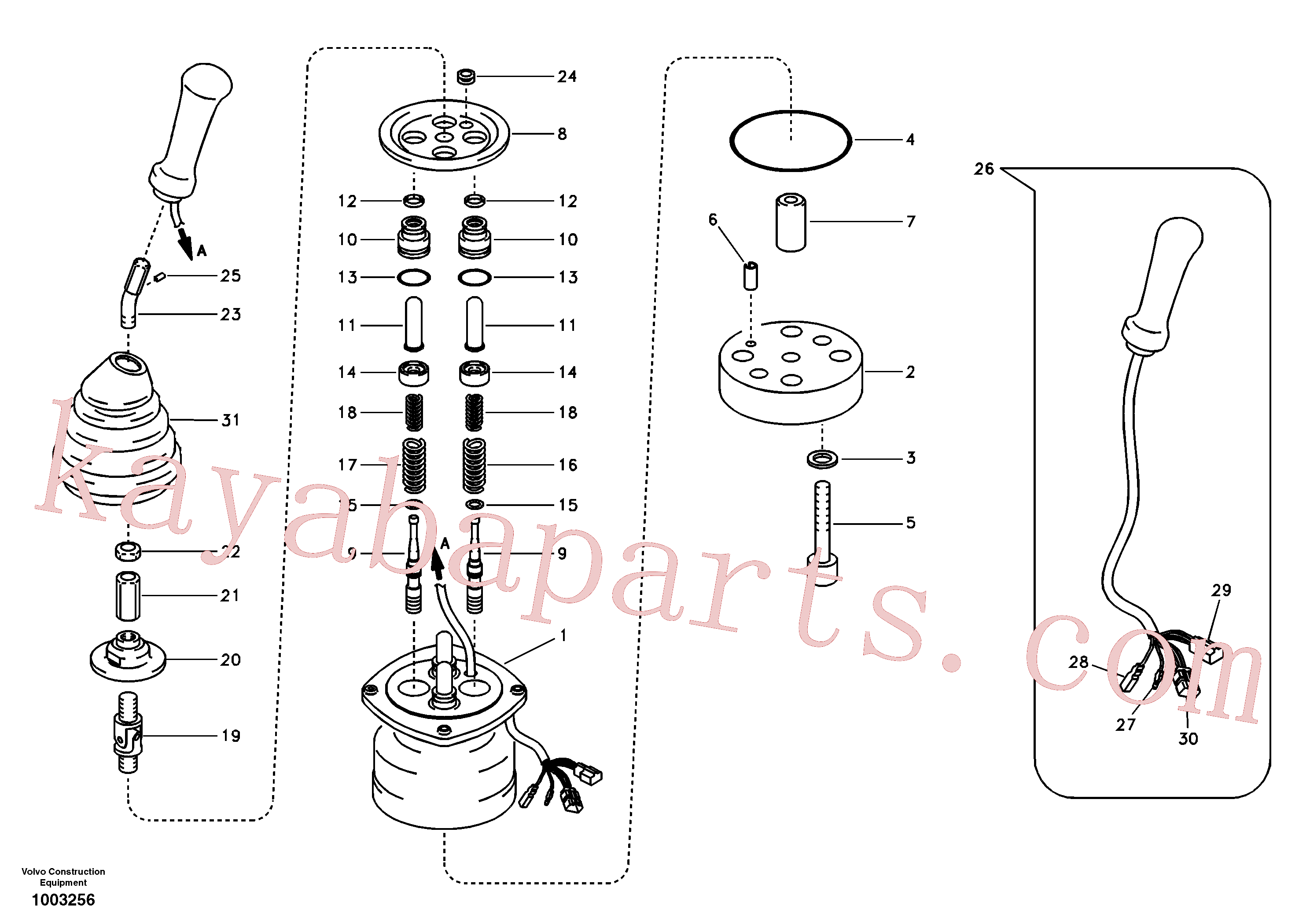 SA1148-02160 for Volvo Servo system, remote control valve(1003256 assembly)
