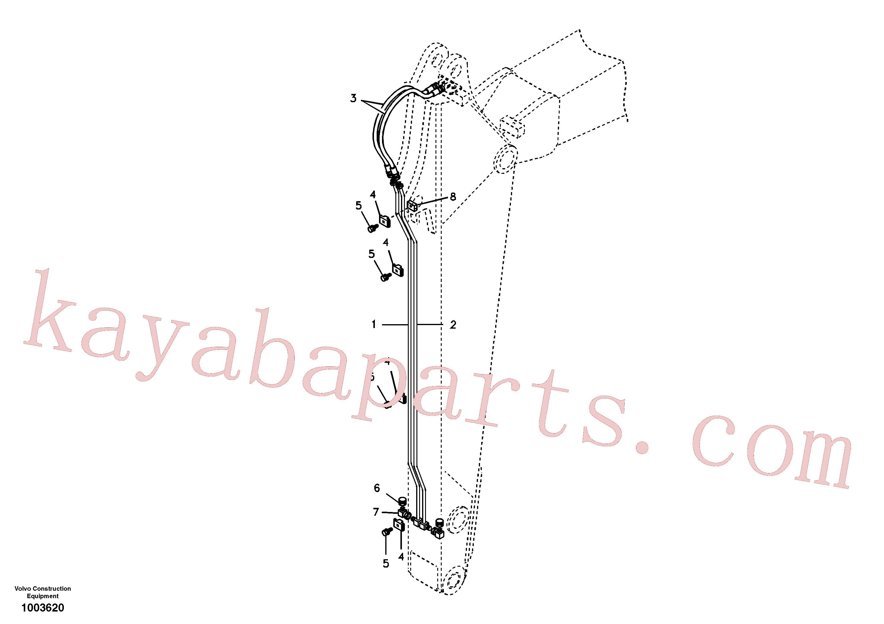China Made SA9372-51026 Clamp parts for Volvo Excavator