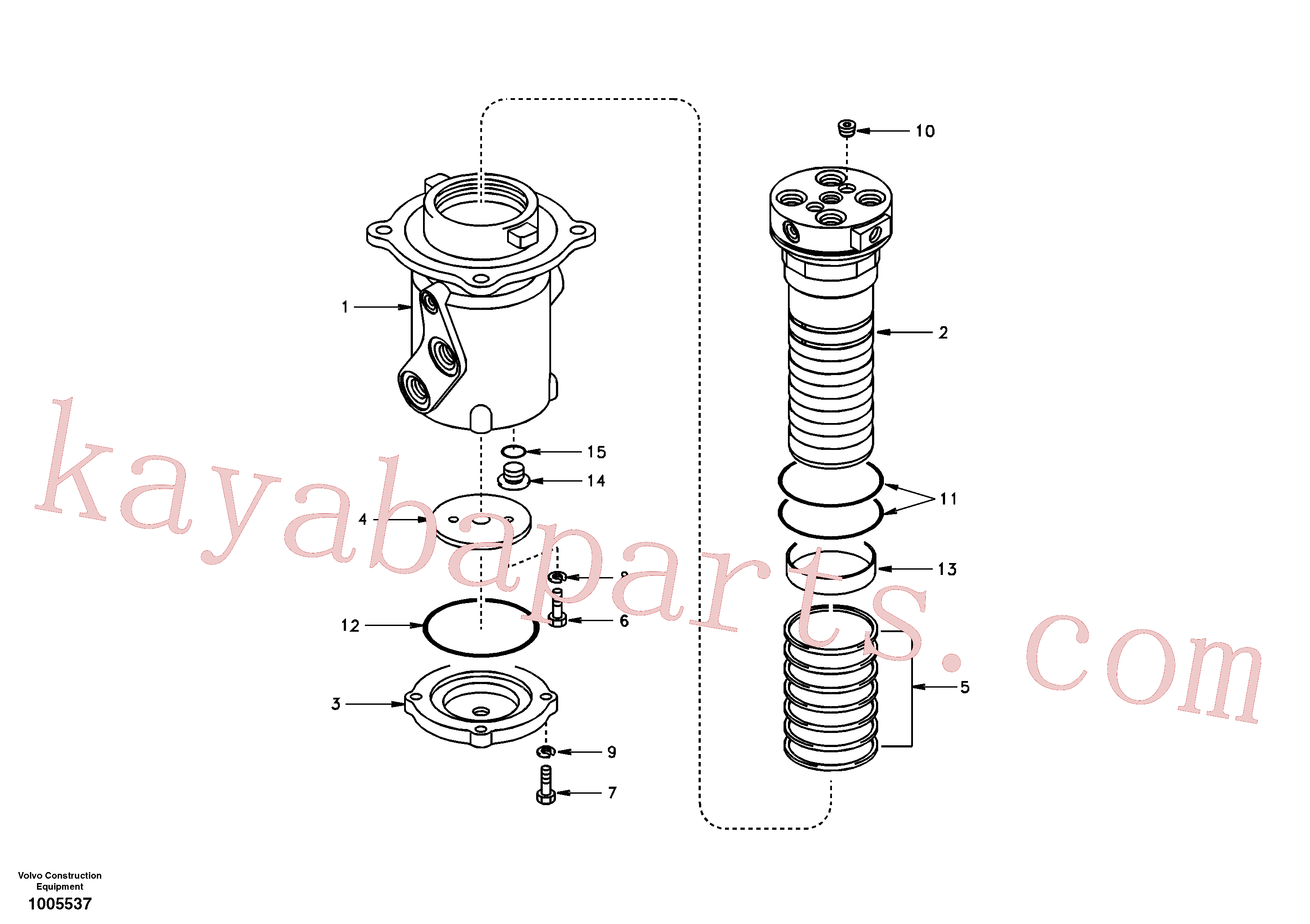 SA1146-04200 for Volvo Turning joint(1005537 assembly)
