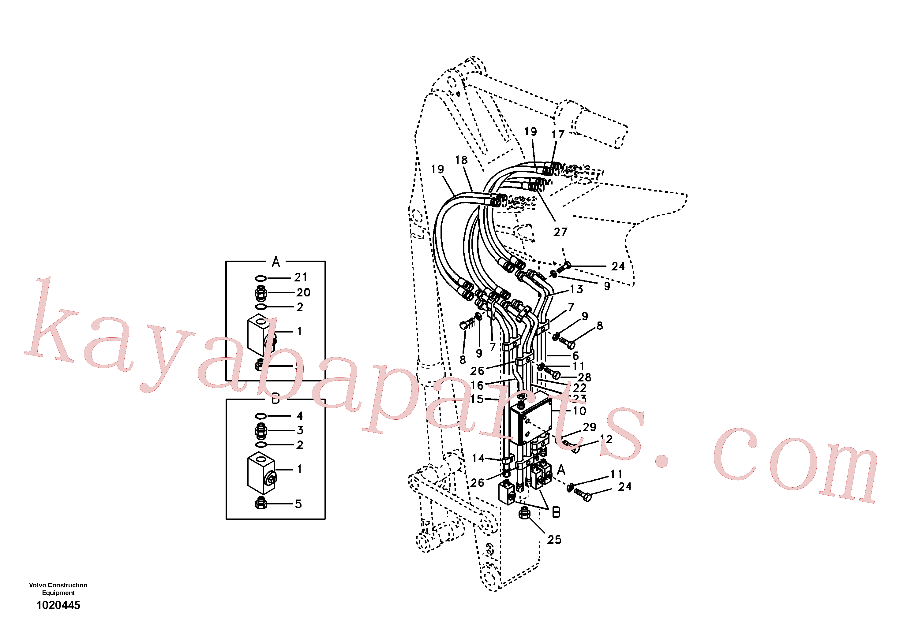 VOE14675504 for Volvo Working hydraulic, Forestry(1020445 assembly)