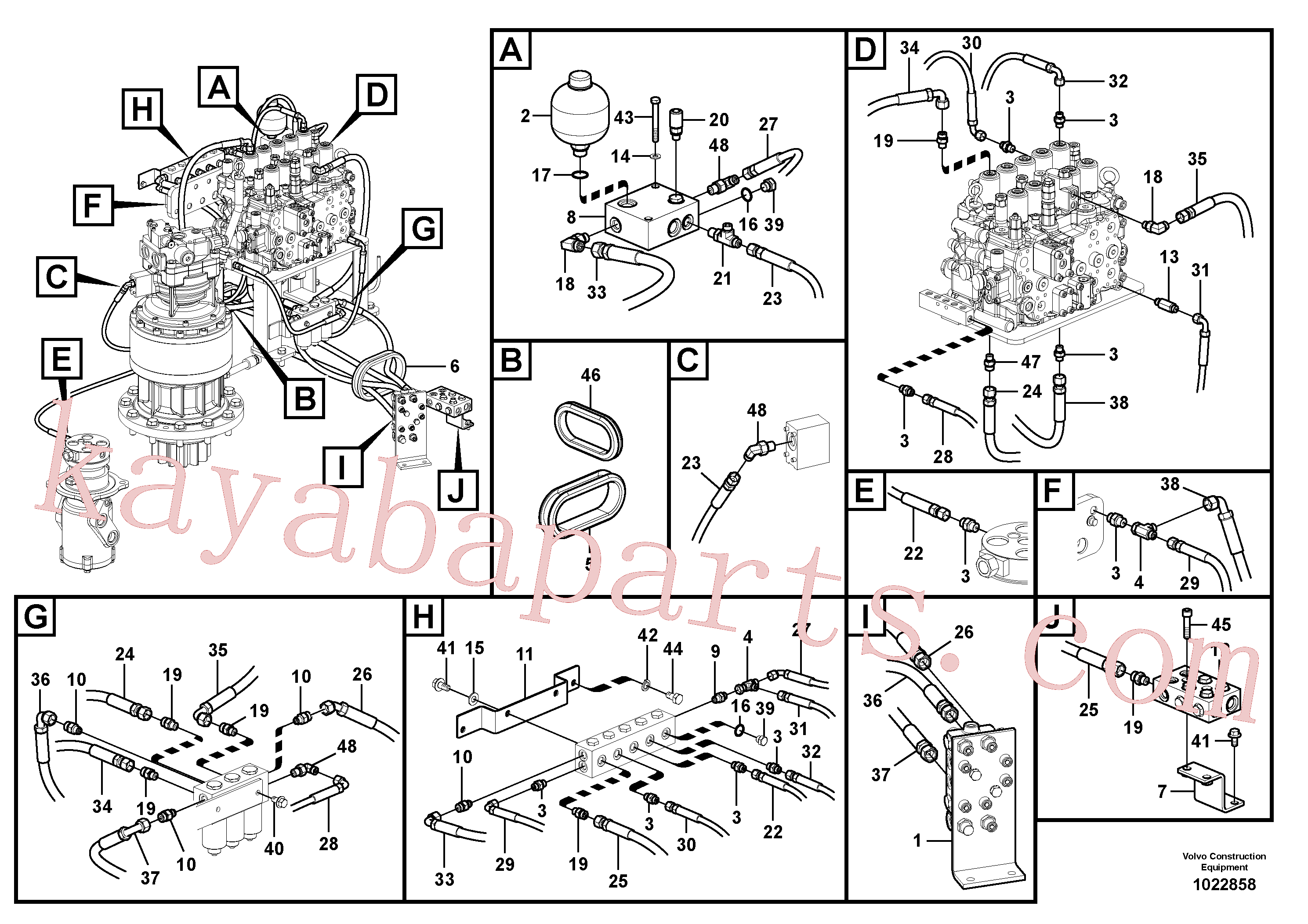 China Made VOE14534167 Bracket parts for Volvo Excavator