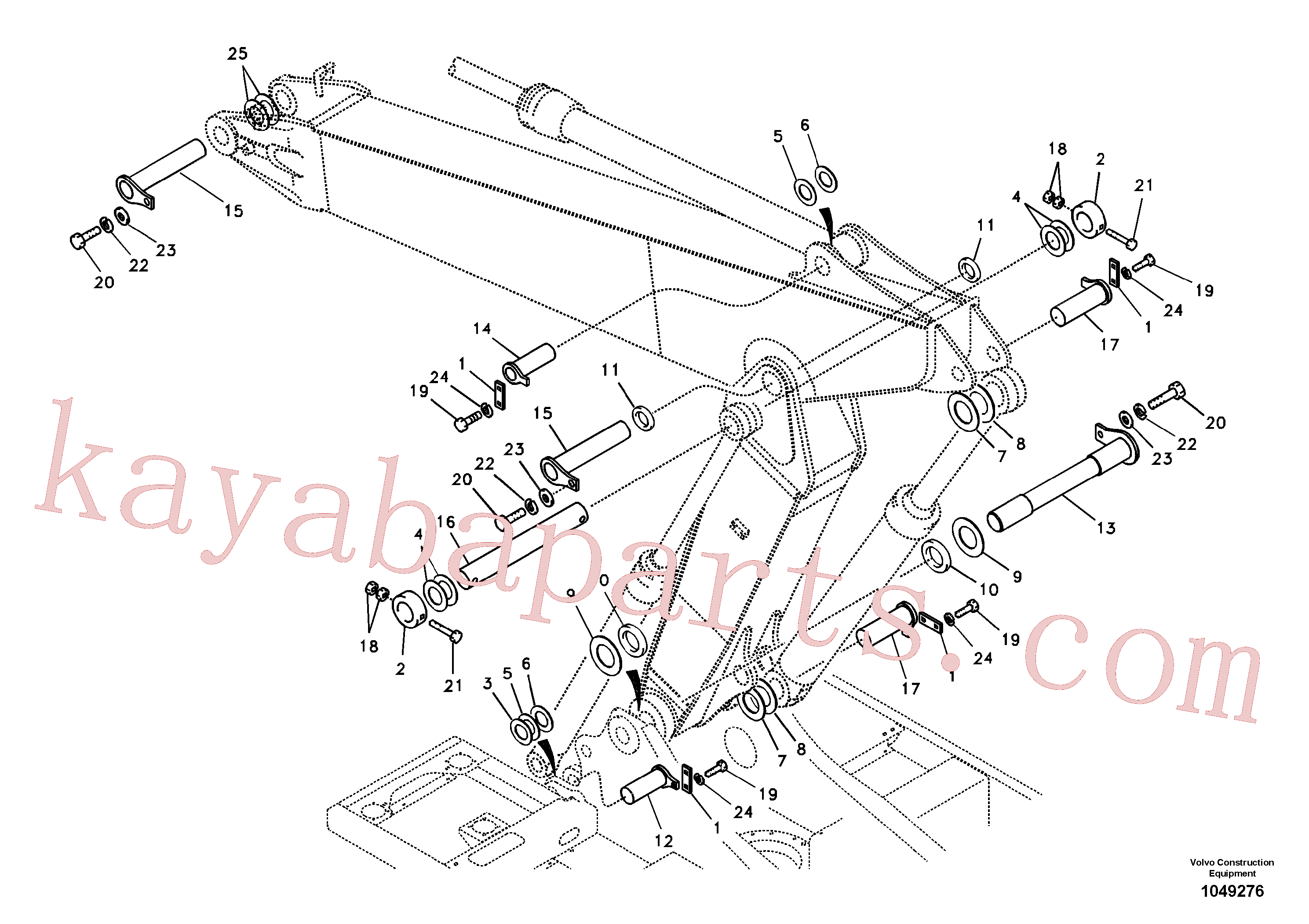 SA1173-02330 for Volvo Links to boom, adjustable(1049276 assembly)