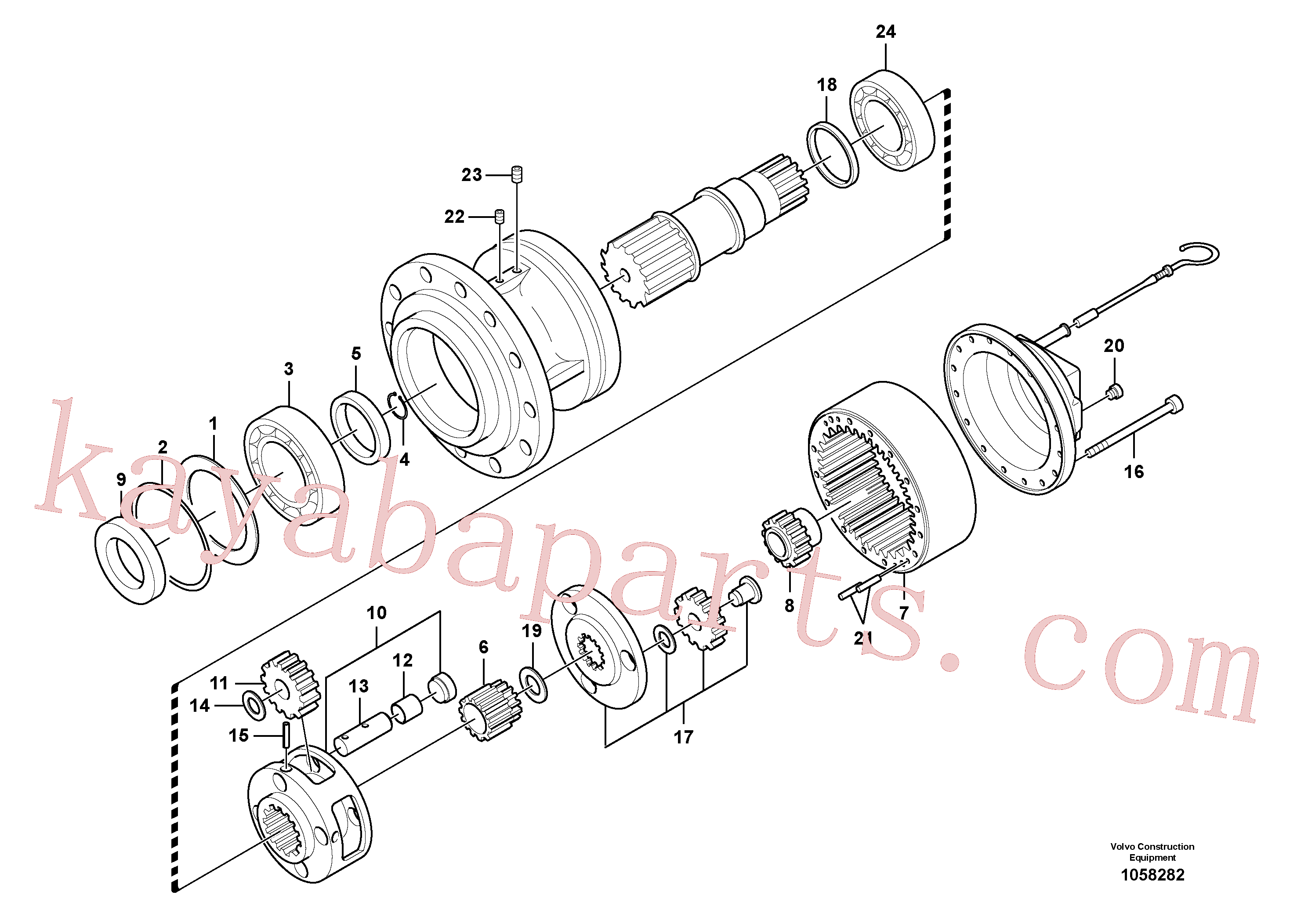 SA8230-22830 for Volvo Swing gearbox(1058282 assembly)