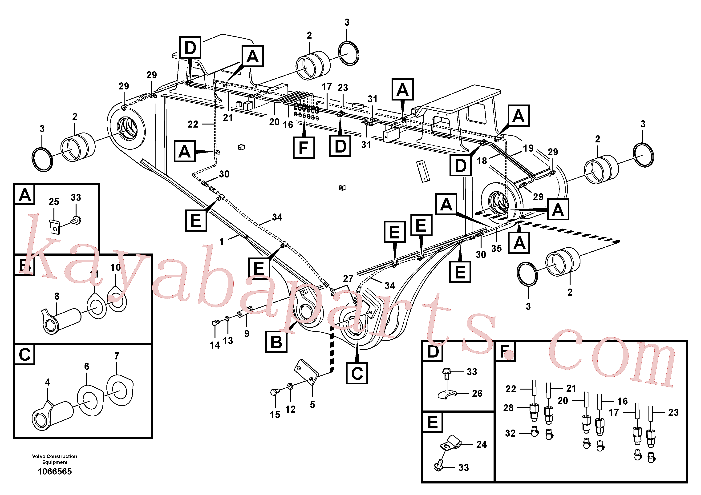 VOE14578337 for Volvo Arm, intermediate for demolition(1066565 assembly)