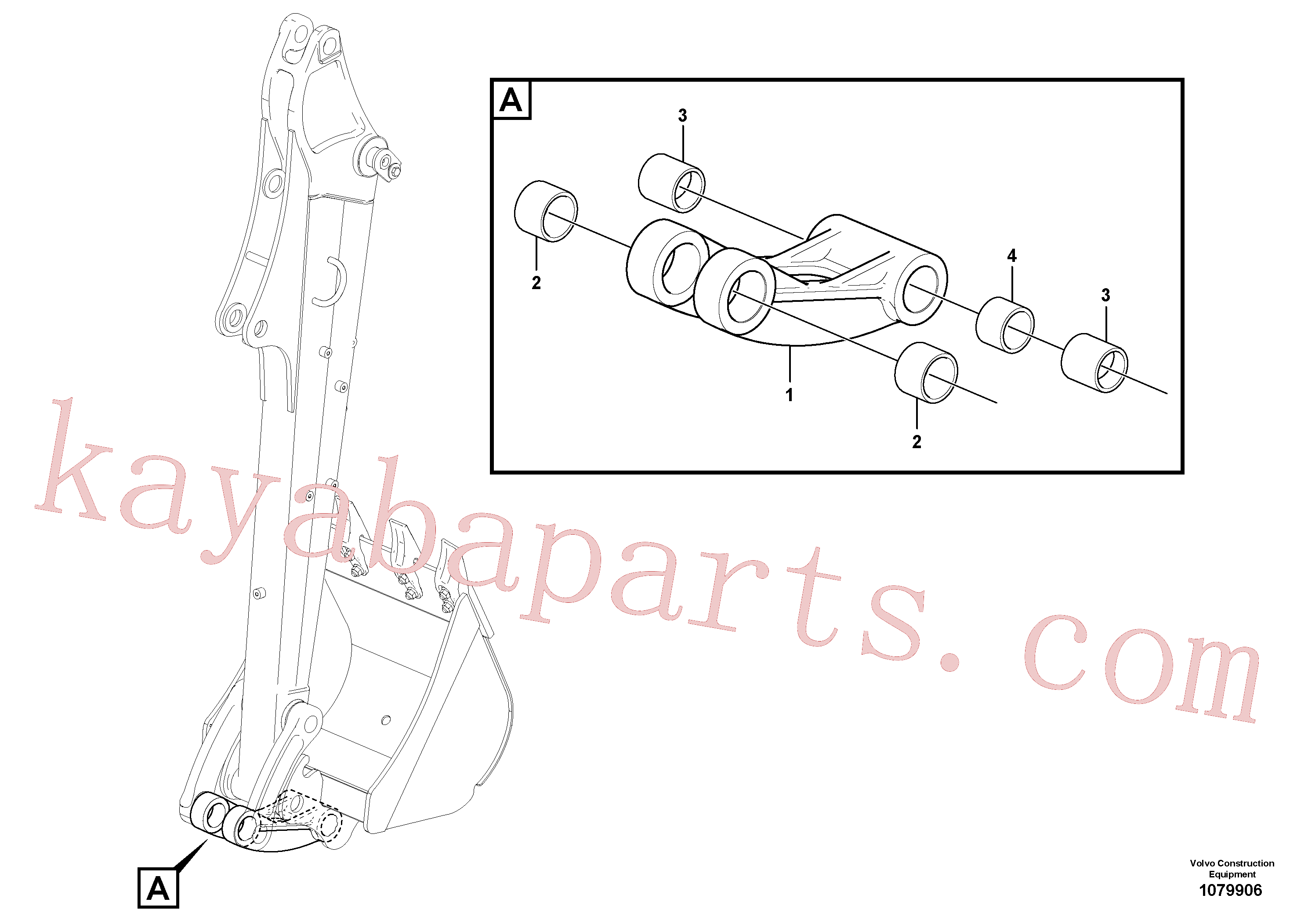 Volvo excavator part VOE11802255 Bushing for sale