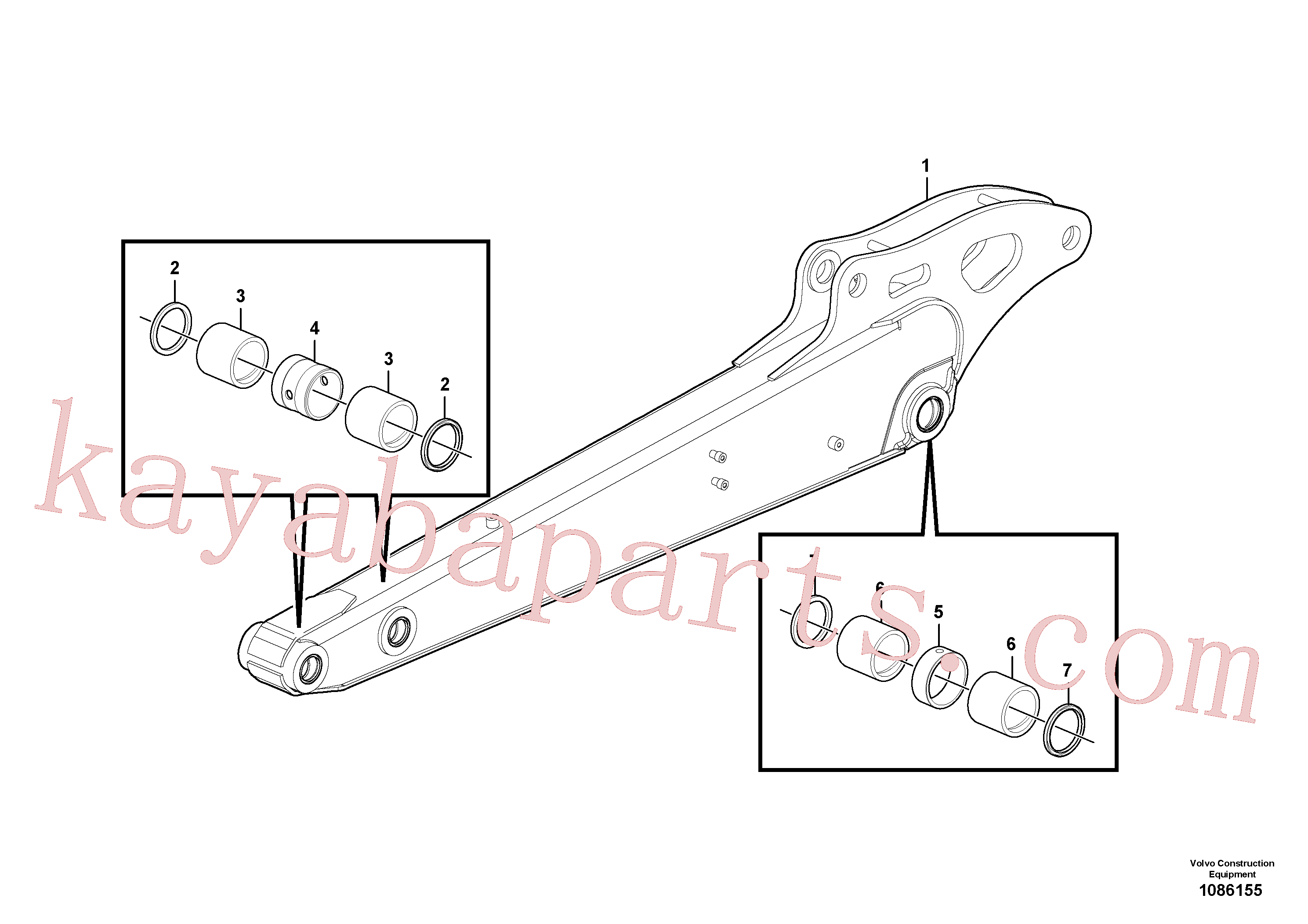 China Made VOE15653139 Arm parts for Volvo Excavator