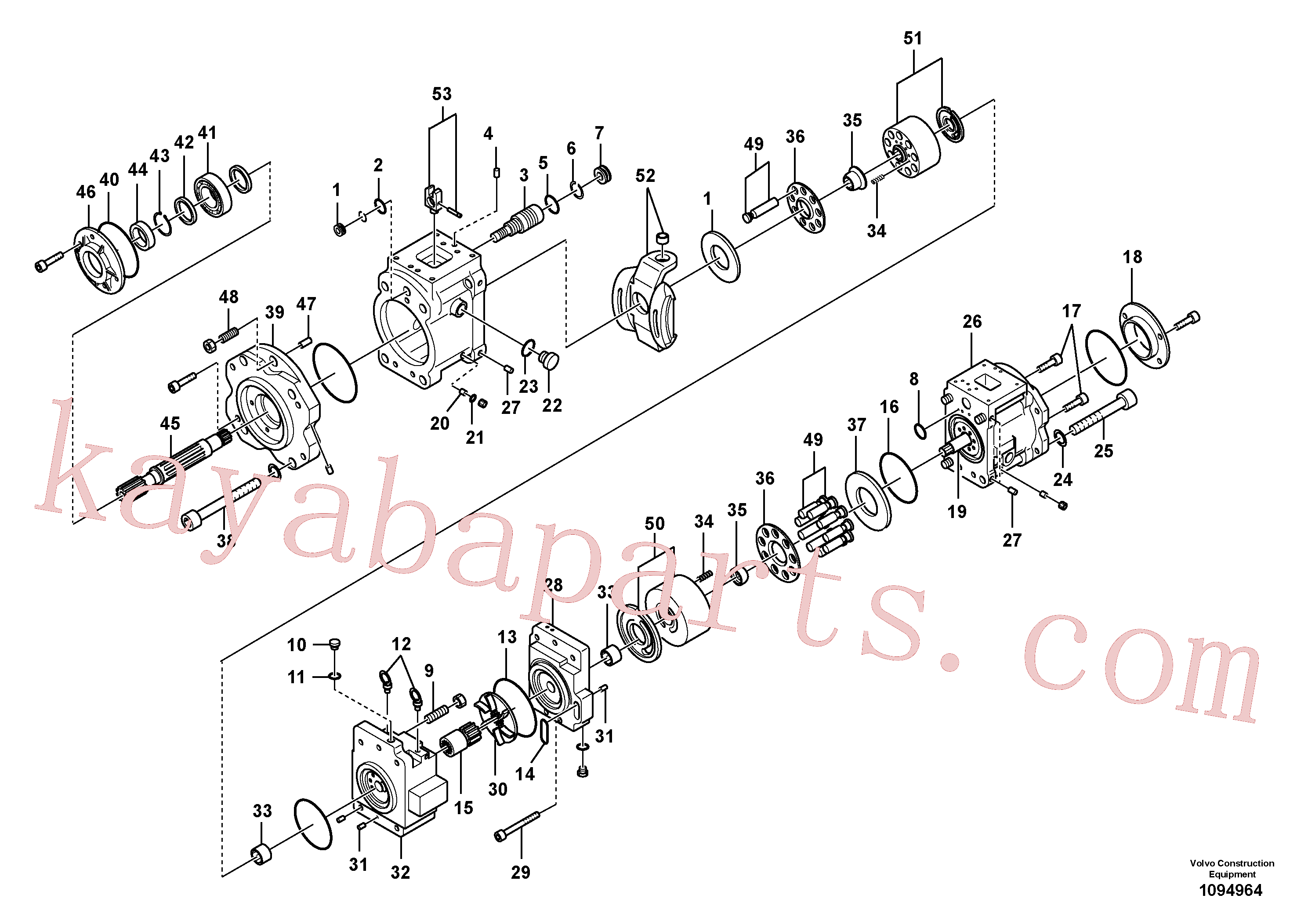 VOE14535175 for Volvo Hydraulic pump(1094964 assembly)