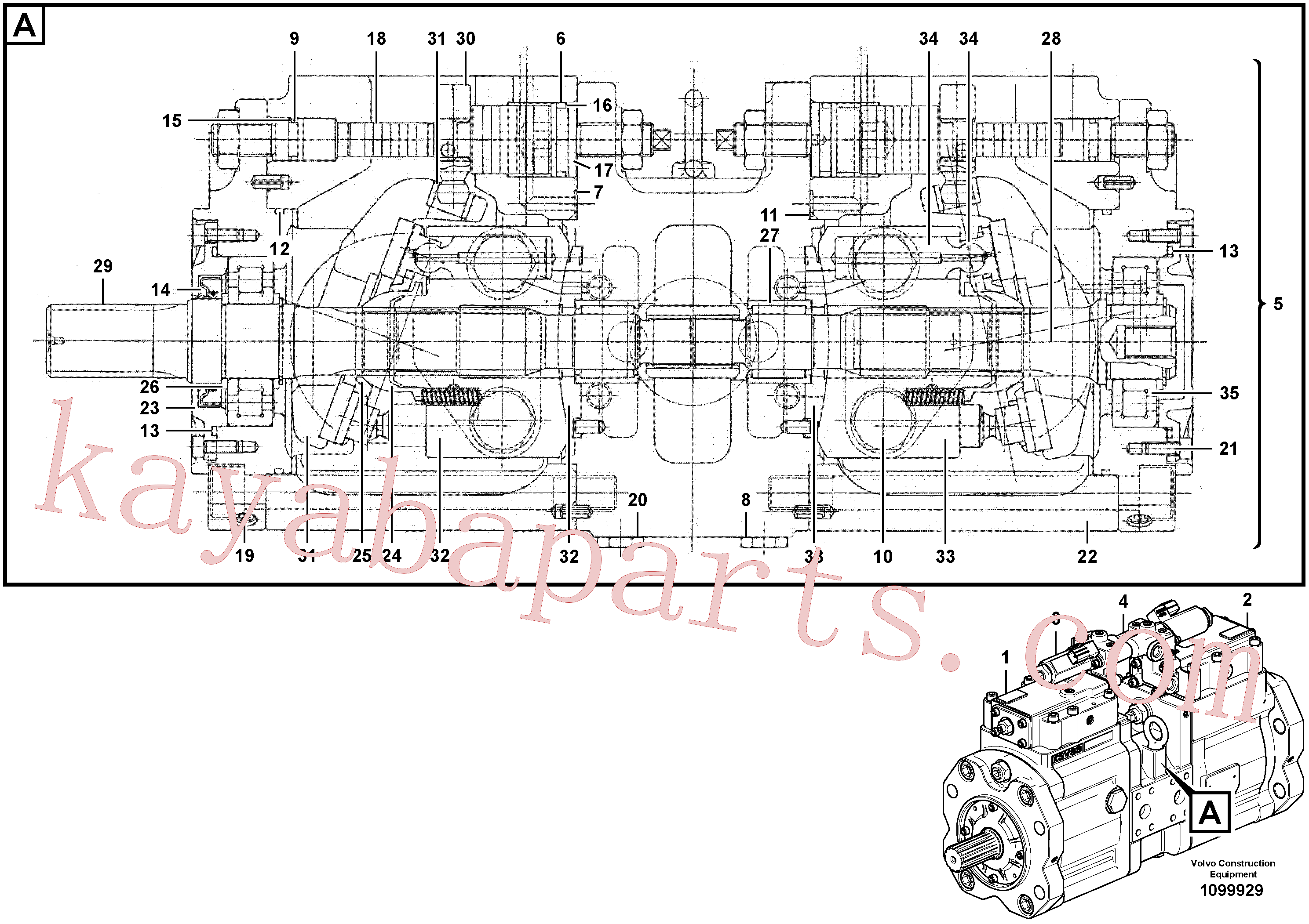 VOE14508528 for Volvo Hydraulic pump(1099929 assembly)