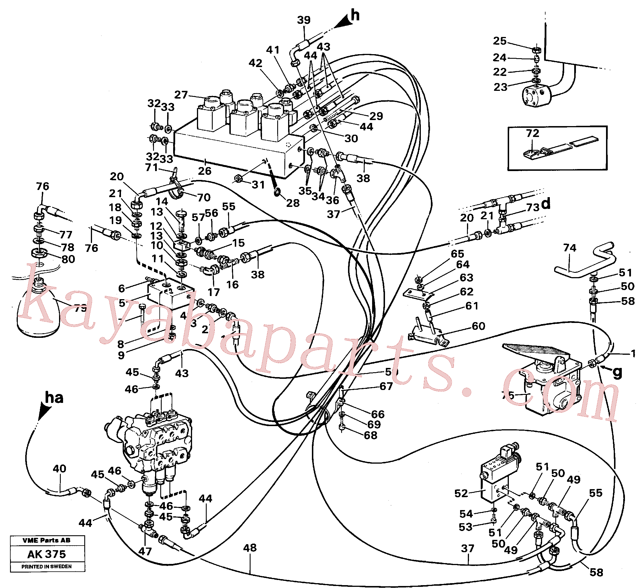 VOE11991661 for Volvo Servo hydraulics.(AK375 assembly)