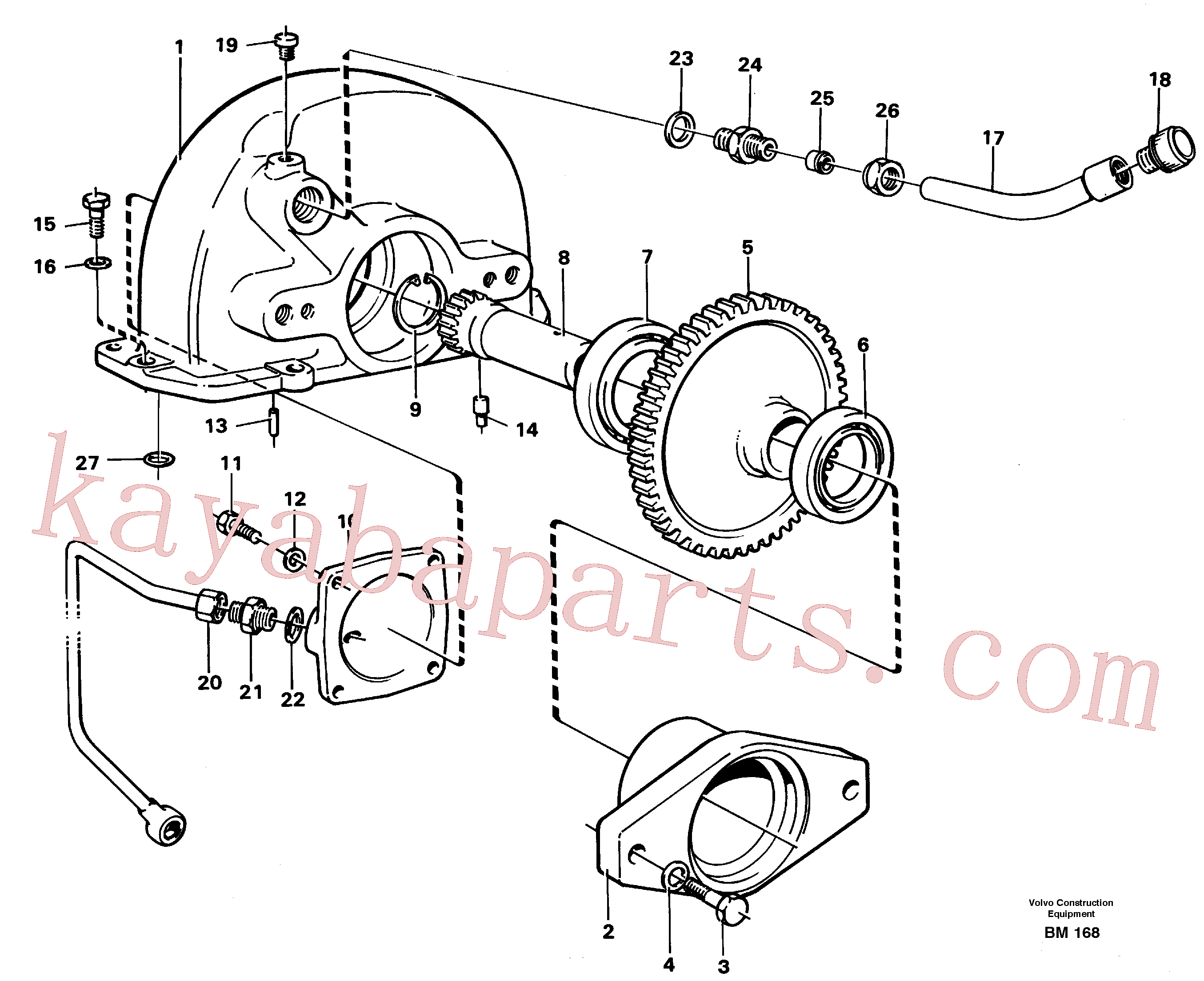 VOE192566 for Volvo Pump drive(BM168 assembly)