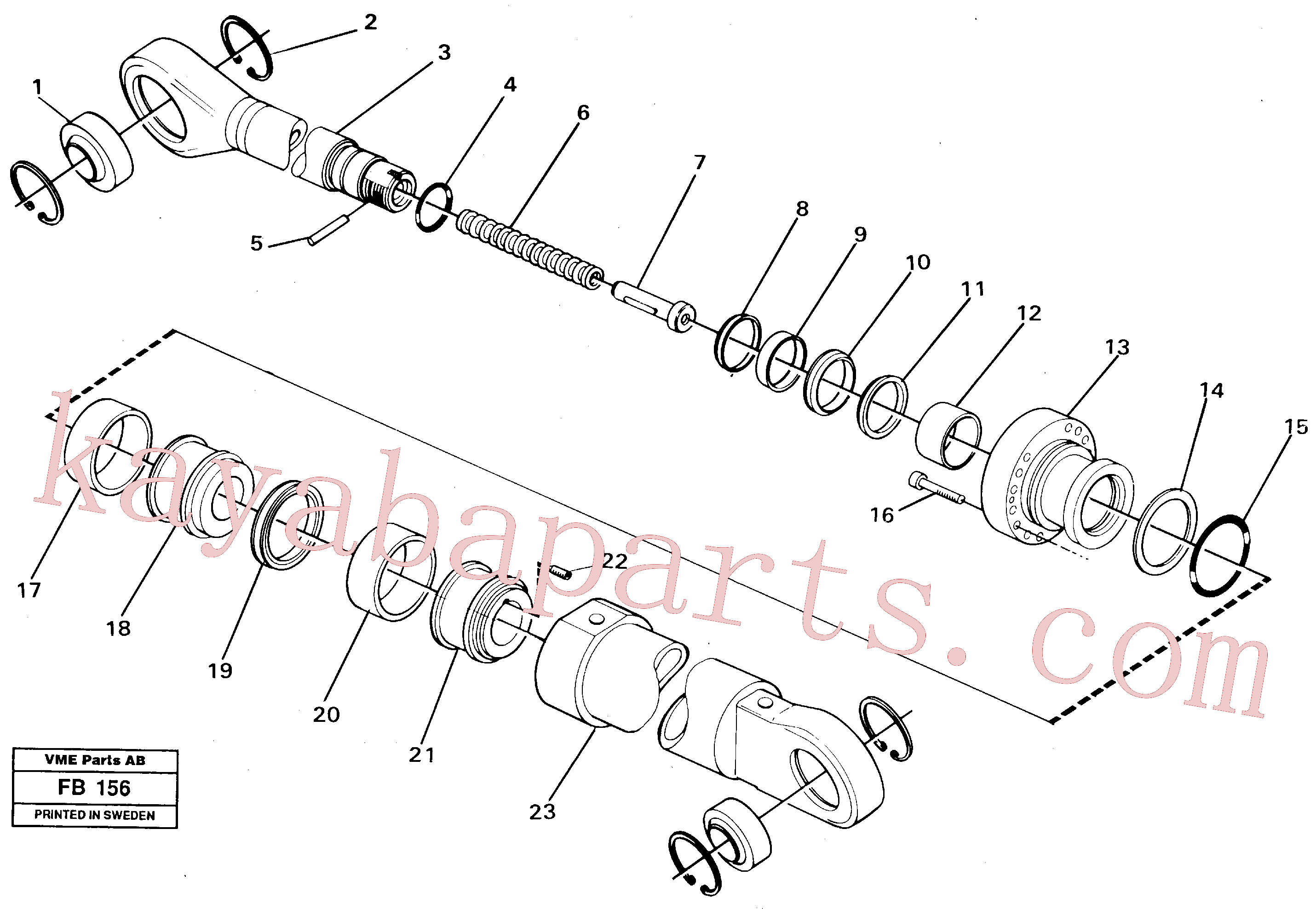 VOE14237764 for Volvo Dipper arm cylinder(FB156 assembly)