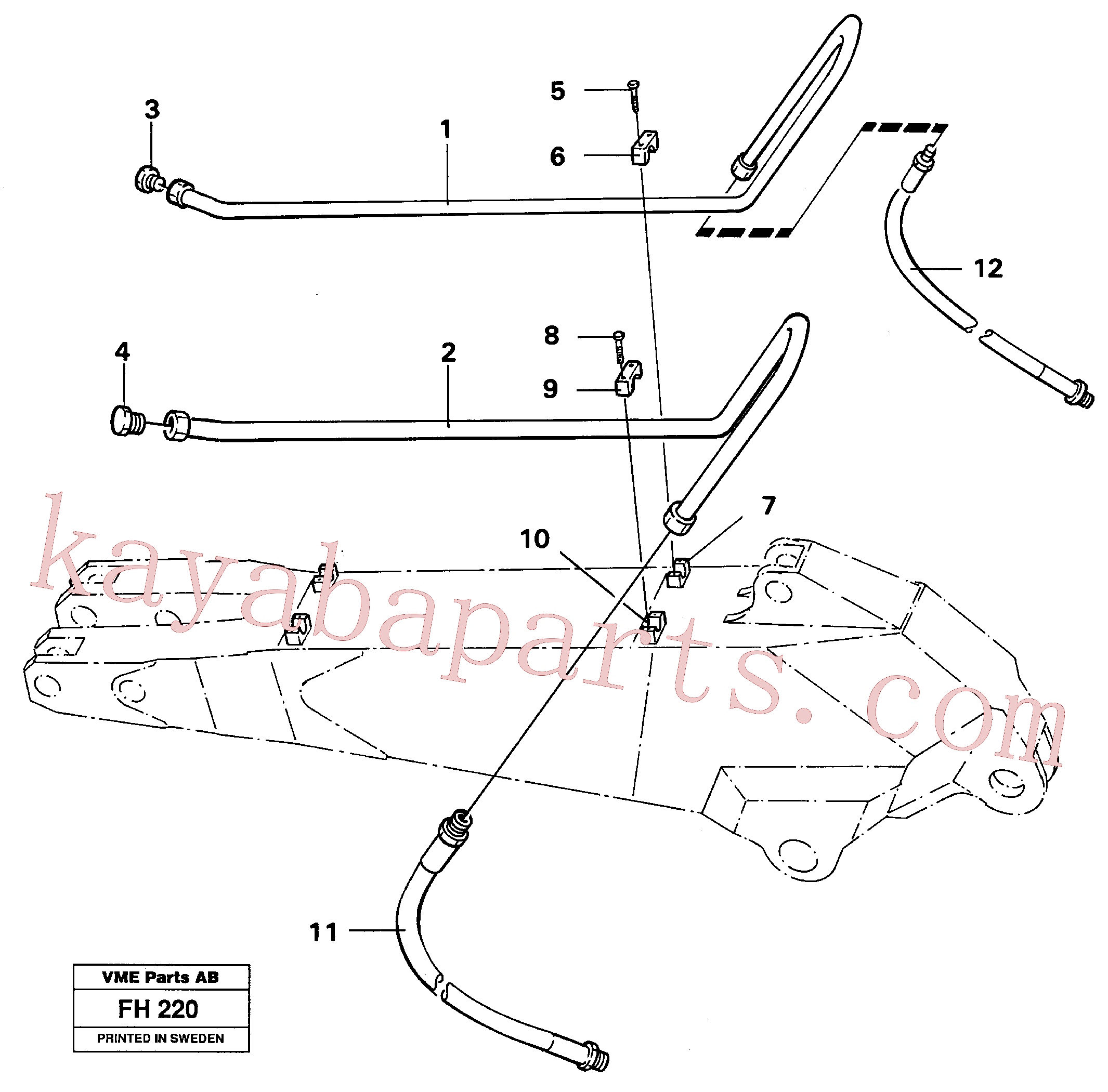 VOE14254499 Tube Assembly for Volvo Excavator spare