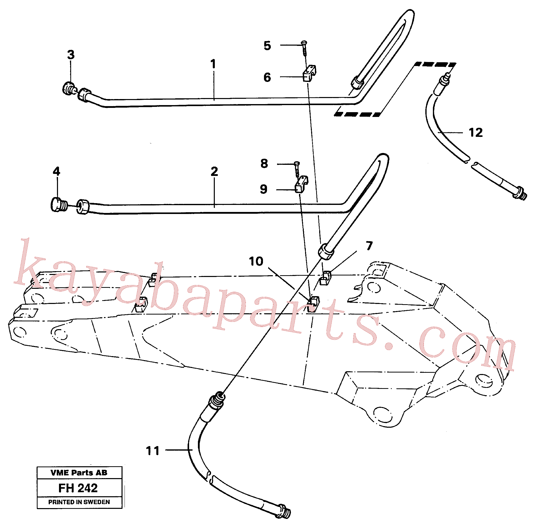 VOE14254499 for Volvo Hammer/shears dipper arm,equipment(FH242 assembly)