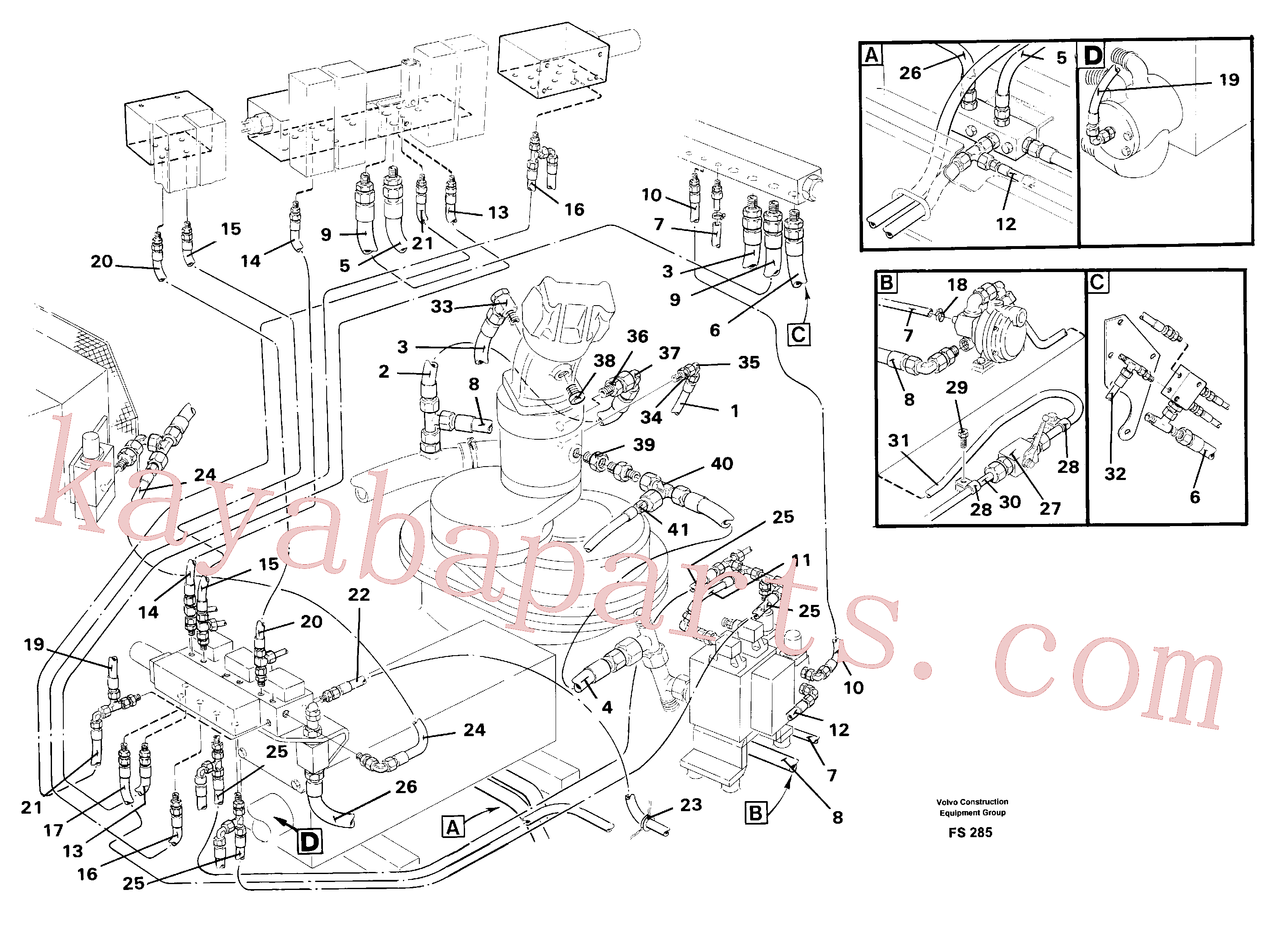 VOE951193 for Volvo Servohydraulik, travel(FS285 assembly)