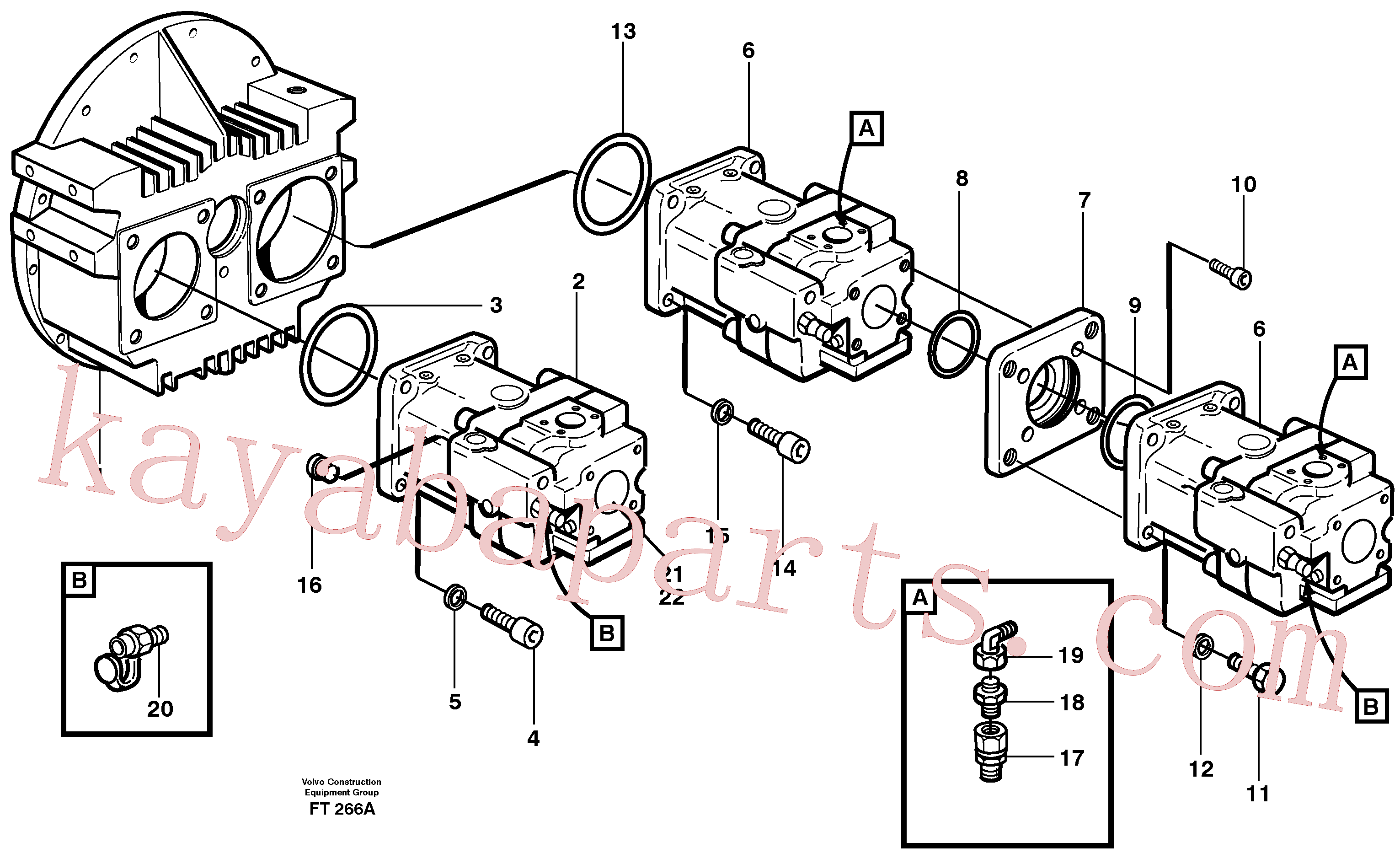 VOE959291 for Volvo Pump installation(FT266A assembly)