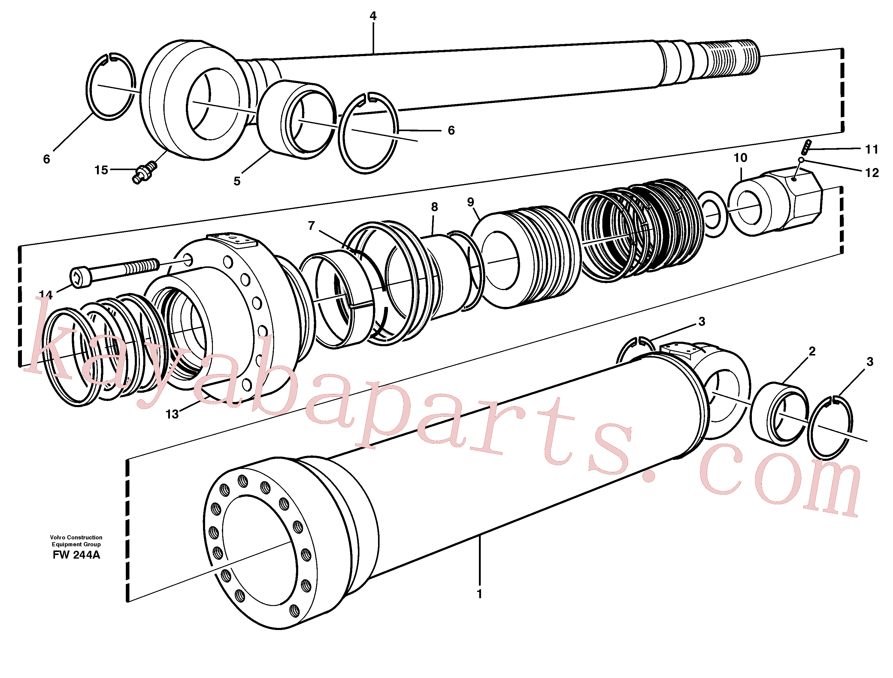 VOE11703461 Snap ring for Volvo Excavator spare