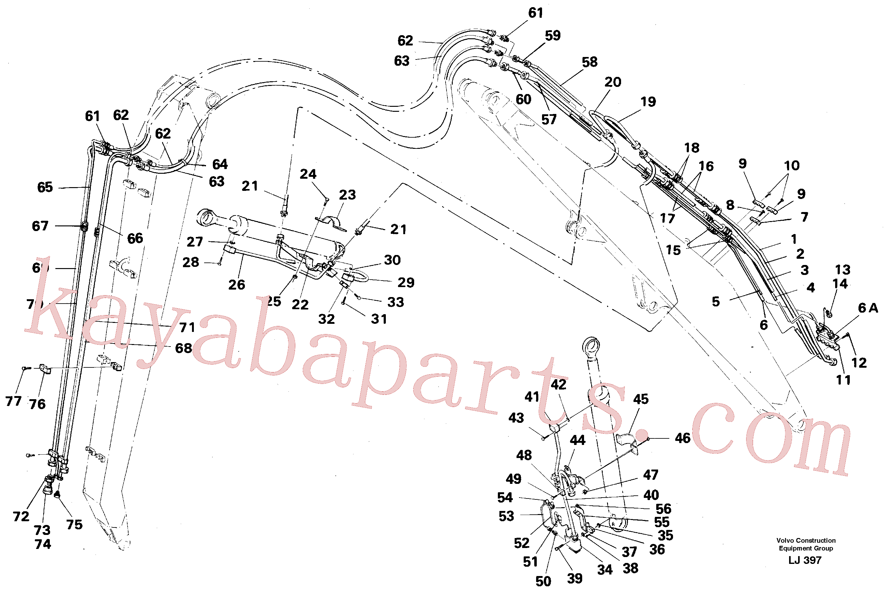 China Made VOE14237994 Tube Assembly parts for Volvo Excavator