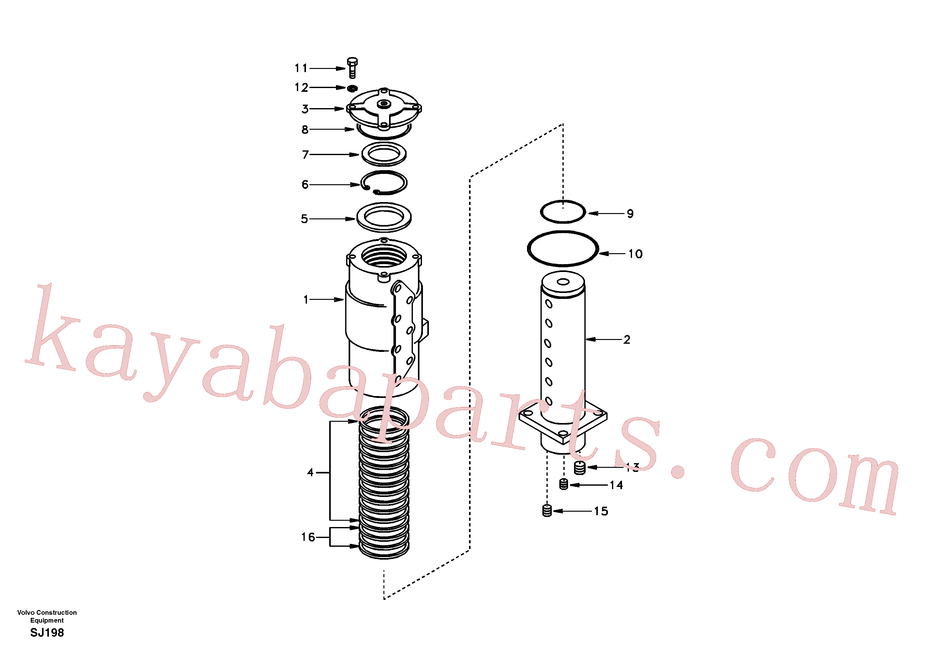 SA1146-04200 for Volvo Turning joint(SJ198 assembly)