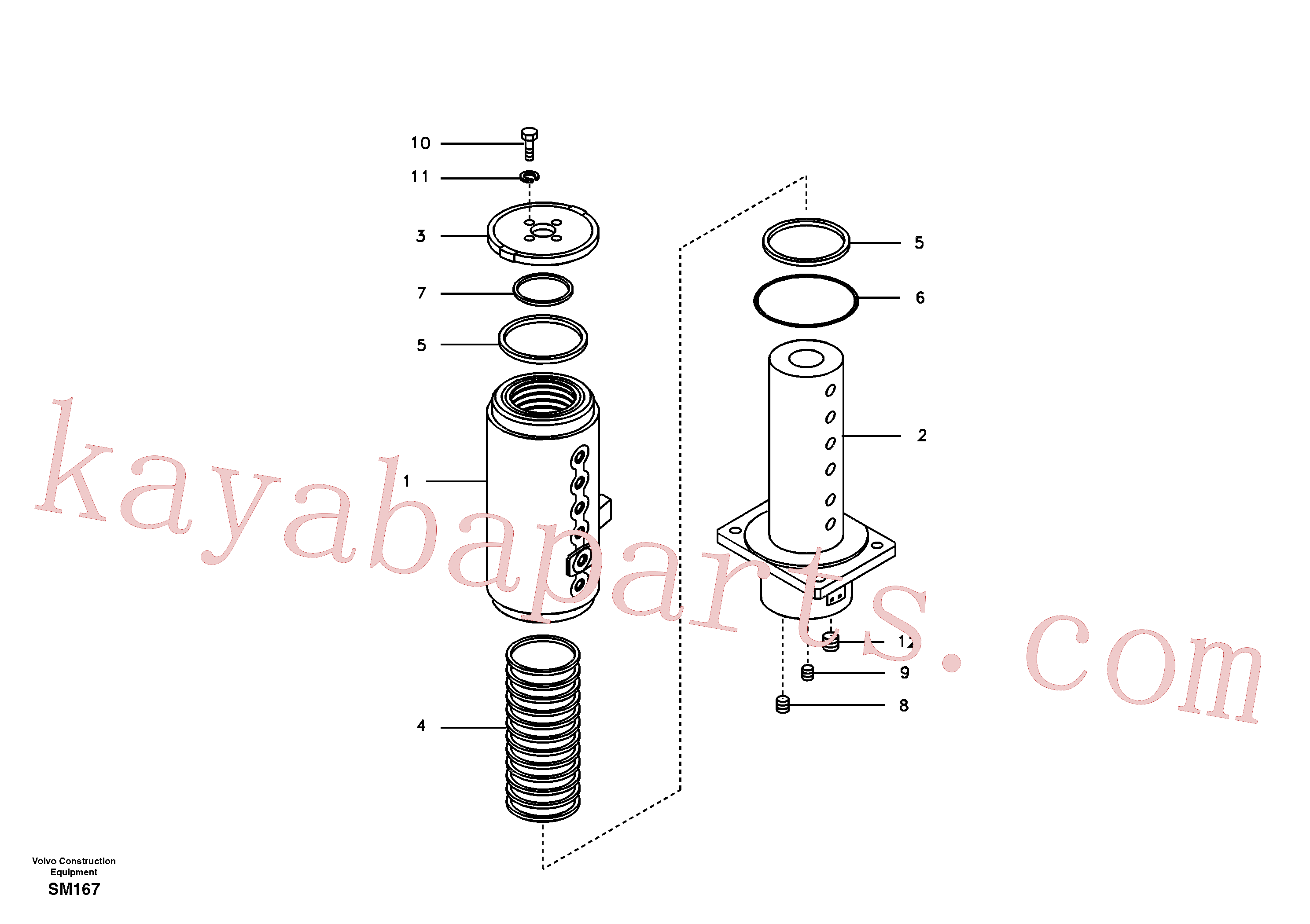 SA1146-04200 for Volvo Turning joint(SM167 assembly)
